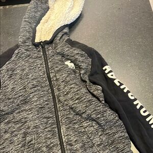 Abercrombie & Fitch Kids Gray and Black Hoodie